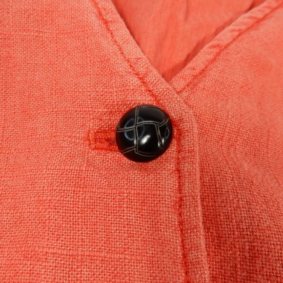 FREE PEOPLE Charley Linen Blend VEST Size XL Watermelon NEW $98 - Picture 7 of 9